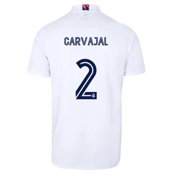 Camiseta Real Madrid 1ª Kit NO.2 Carvajal 2020 2021 Blanco